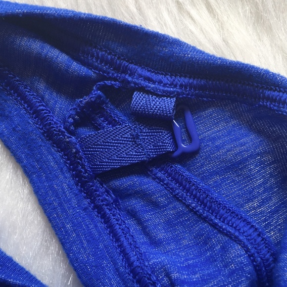 Athleta Royal Blue Cutout Tank Size Small - Picture 8 of 10